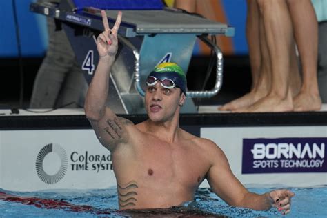 Swimmer Felipe Ribeiro paints nails as reminder of bipolar disorder, wins gold at Pan Am Games